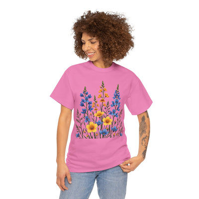 Wildflowers, Graphic T-Shirts for Women, Floral Shirt, Womens Short Sleeve, Ladies Graphic Tees #5121TTS