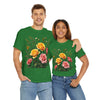 Wildflowers and Pink & Yellow Roses, Graphic T-Shirts for Women, Floral Shirt, Womens Short Sleeve, Ladies Graphic Tees #5149TTS
