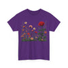 Wildflowers and a Red Rose, Graphic T-Shirts for Women, Floral Shirt, Womens Short Sleeve, Ladies Graphic Tees #5008TTS