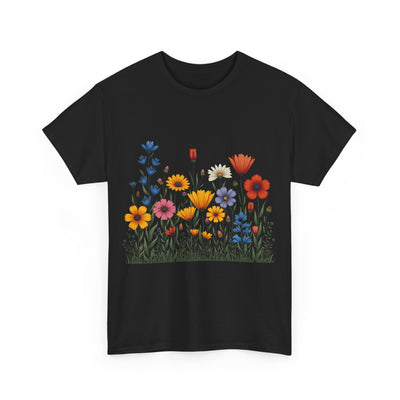 Wildflowers, Graphic T-Shirts for Women, Floral Shirt, Womens Short Sleeve, Ladies Graphic Tees #5116TTS