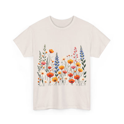 Wildflowers, Graphic T-Shirts for Women, Floral Shirt, Womens Short Sleeve, Ladies Graphic Tees #5110TTS