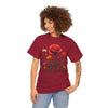 Wildflowers and a Red Rose, Graphic T-Shirts for Women, Floral Shirt, Womens Short Sleeve, Ladies Graphic Tees #5007TTS
