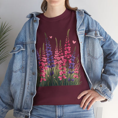 Wildflowers, Graphic T-Shirts for Women, Floral Shirt, Womens Short Sleeve, Ladies Graphic Tees #5119TTS