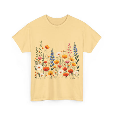 Wildflowers, Graphic T-Shirts for Women, Floral Shirt, Womens Short Sleeve, Ladies Graphic Tees #5110TTS
