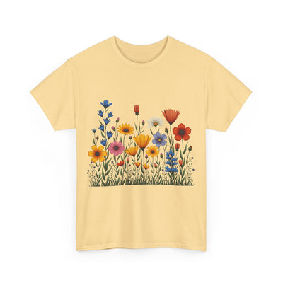 Wildflowers, Graphic T-Shirts for Women, Floral Shirt, Womens Short Sleeve, Ladies Graphic Tees #5116TTS