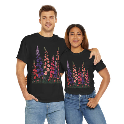 Wildflowers, Graphic T-Shirts for Women, Floral Shirt, Womens Short Sleeve, Ladies Graphic Tees #5118TTS