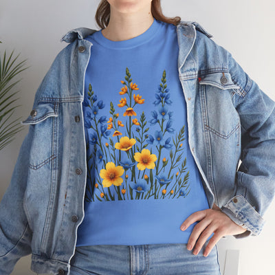 Wildflowers, Graphic T-Shirts for Women, Floral Shirt, Womens Short Sleeve, Ladies Graphic Tees #5121TTS