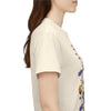 Wildflowers and Pink/Violet Roses, Graphic T-Shirts for Women, Floral Shirt, Womens Short Sleeve, Ladies Graphic Tees #5101TTS