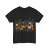Wildflowers, Graphic T-Shirts for Women, Floral Shirt, Womens Short Sleeve, Ladies Graphic Tees #5113TTS