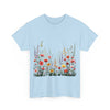 Wildflowers, Graphic T-Shirts for Women, Floral Shirt, Womens Short Sleeve, Ladies Graphic Tees #5104TTS