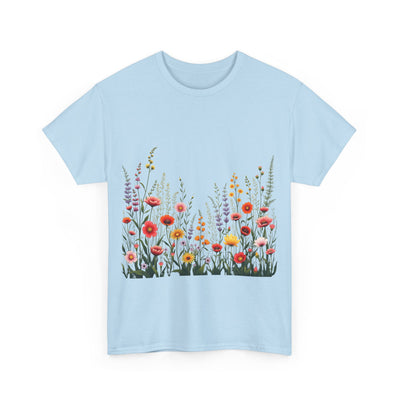 Wildflowers, Graphic T-Shirts for Women, Floral Shirt, Womens Short Sleeve, Ladies Graphic Tees #5104TTS