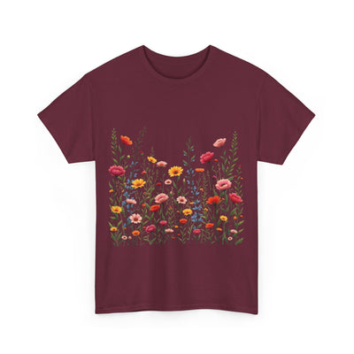 Wildflowers, Graphic T-Shirts for Women, Floral Shirt, Womens Short Sleeve, Ladies Graphic Tees #5103TTS