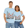 Wildflowers, Graphic T-Shirts for Women, Floral Shirt, Womens Short Sleeve, Ladies Graphic Tees #5102TTS