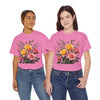 Wildflowers and Pink & Yellow Roses, Graphic T-Shirts for Women, Floral Shirt, Womens Short Sleeve, Ladies Graphic Tees #5149TTS
