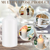 MTLEE Set of 40 White Pillar Candles 2x4 Inch Dripless Unscented Candle Bulk Large Clean Burning Smokeless Dinner Candles Long Burning Decorative Candles for Home Wedding Party Spa Bath