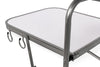 Camco Olympian Deluxe Portable Grill Table | Provides Plenty of Room for Grilling Gear | Ideal for Picnics, Camping, Boating, Tailgating, and Backyard BBQs | (57293) Silver