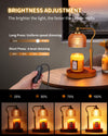 Kadrama Candle Warmer Lamp, Electric Candle Warmer with Timer, Mothers Day Gifts for Mom, Dimmable Candle Lamp Warmer with 3 Bulbs Height Adjustable Wax Melt Warmer for Bedroom Home Decor, Amber Gold