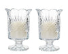 Godinger Dublin Collection Crystal Hurricane Votive Candle Holder Set of 2