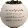 Pavilion Gift Company 19093 Forever in My Heart Terra Cotta Candle Holder, 4-Inch, White