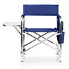 ONIVA - a Picnic Time brand - Sports Chair with Side Table, Beach Chair, Camp Chair for Adults, (Navy Blue)