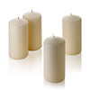 French Vanilla Pillar Scented Candles 6" Tall X 3" Wide Set of 4