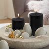 Hyoola Black Pillar Candles 3x6 Inch - 6 Pack Unscented Pillar Candles - European Made