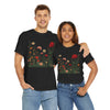 Wildflowers and a Red Rose, Graphic T-Shirts for Women, Floral Shirt, Womens Short Sleeve, Ladies Graphic Tees #5008TTS
