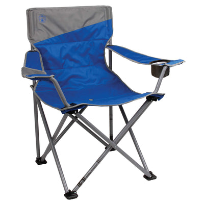 Coleman Big-N-Tall Quad Chair with Cup Holder & Side Pocket, Water-Resistant Oversized Camping Chair Supports up to 600lbs, Great for Tailgating, Camping & Outdoor Use, Carry Bag Included