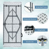 Nightcore, White 6', Indoor Outdoor Utility Portable Picnic Party Dining Camp Rounded Corners & Handle, Plastic HDPE Folding Table