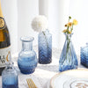 Fixwal Set of 18 Blue Bud Vases for Flowers, Vintage Clear Glass Vases Small Vases for Centerpieces for Home Table Decor Rustic Wedding Decorations