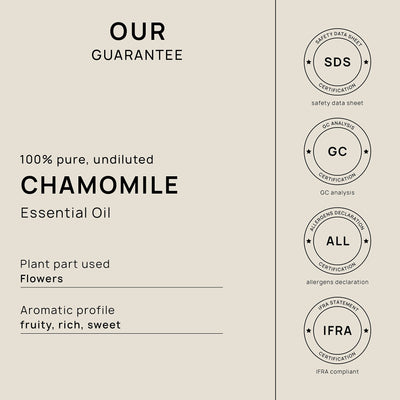 VINEVIDA Chamomile Roman Essential Oil 16 oz - Pure, Undiluted Chamomile Oil for DIY Candle Scents and Soap Making - Safe for Skin Topical Use