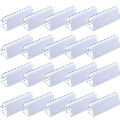 Boao 50 Pieces Table Skirting Clips EC Model Tablecloth Clips for Table 3/4 Inch - 1 Inch with Hook and Loop for Indoor Outdoor Events