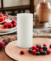 Mister Candle - 4" x 8" White Pillar Candle - Unscented Hand Made Premium Pillar Candle for Home Decoration, Wedding Parties, Gifts for Women