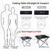 SHELTER Camping Table, Compact Folding Camp Table, Foldable Camping Tables with Carry Bag, Portable Aluminum Table for Hiking, Picnic, BBQ, Travel, Beach Table