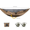 OneTigris KOMPOUND Camping Hammock with Net, Lightweight Portable Hammock with Warm Internal Cover & Tree Friendly Straps for Backpacking, Camping, Hiking, Travel, Beach, Backyard