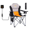 Nice C Outdoor Heated Chair, Heated Camping Chair, Folding Chair, Beach Chair, Wide&Thick Padding, Heavy Duty Cooler, Carry Bag, Cupholder & Side Pockets, 10000mAh Power Bank Included (1 Pack)