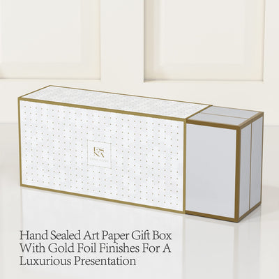 ESNA HOME Luxury Trio Gift Set | 3 Full-Size Aromatherapy All Natural Soy Scented Candle | 150h Hours Long Clean Burn | Holiday Gift Packed to Perfection | Hand Sealed Gift Box & Matching Sleeve