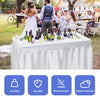 ERGMASTER 4 FT Ice Cooler Table|Portable Ice Folding Table w/Matching Skirt & Drain|Foldable Patio Cooler Table for Party,Picnic,Wedding,Camping,BBQ