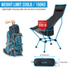 G4Free 2Pack Lightweight Portable High Back Camp Chair, Folding Chair Lawn Chair Heavy Duty 330lbs with Headrest & Pocket for Outdoor Camp Travel Beach Picnic Hiking