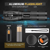 LED Tactical Flashlight Super Bright 2000 Lumen LED Flashlights Portable Outdoor Water Resistant Torch with 5 Light Modes（10Pack）