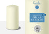 HYOOLA Ivory Pillar Candles 2-inch x 4-inch - 24 Pack Unscented Bulk Pillar Candles - European Made