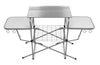 Camco Olympian Deluxe Portable Grill Table | Provides Plenty of Room for Grilling Gear | Ideal for Picnics, Camping, Boating, Tailgating, and Backyard BBQs | (57293) Silver