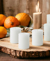 Mister Candle - 3 inch by 4 inch Tall Citronella Scented Pillar Candles (Set of 3) - Indoor & Outdoor Use