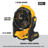 DEWALT 20V MAX Jobsite Fan, Cordless, Portable, Bare Tool Only (DCE512B)