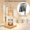 Candle Warmer Lamp, Dimmable Electric Candle Lamp Warmer with Timer, Compatible with Small & Large Candle, 2 Bulbs, Candle Warmer for Jar Bedroom Home Decor, Timer & Height Adjustable, Gifts for Mom