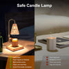 Holulo Candle Lamp Warmer,Adjustable Height Candle Warmer Lamp with Timer 2H/4H/8H Electric Candle Warmer for Jar Dimmable Candle Lamp, Gifts for Mom, Bedroom Home Decor,with 2 Bulbs