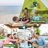 DUKUSEEK Tent Ceiling Fans for Camping, Portable Tent Fans with Light and Remote Control, Power Bank, USB Battery Operated Camping Fan with Hanging Hook for Outdoor Canopy Tent, RV