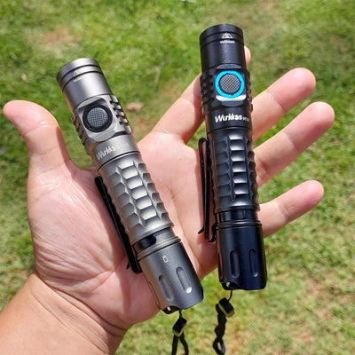 Wurkkos FC12 Tactical Flashlights High Lumens, 345M Long Range Rechargeable Flashlights, 2000Lumens Super Bright Led Flash Light,IP68 Waterproof Flashlight for Camping Hiking Fishing(Black)