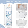 12 Pack Glass Clear Cylinder Vases Tall Floating Candle Holders Centerpiece Table Vases for Home Wedding Decorations Formal Dinners (12 x 3.35 Inch)