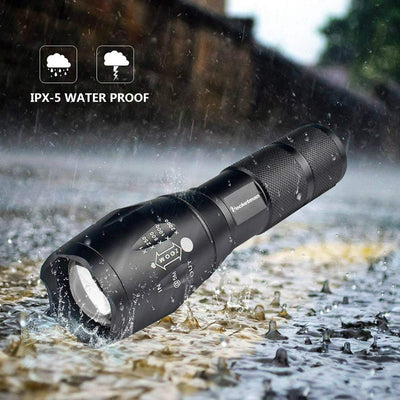 LED Tactical Flashlight Super Bright 2000 Lumen LED Flashlights Portable Outdoor Water Resistant Torch with 5 Light Modes（10Pack）